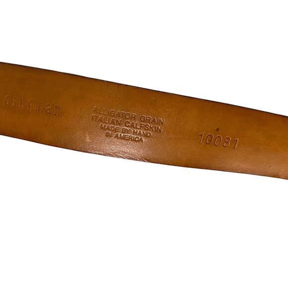 Martin Dingman Italian Leather Belt Lot of 2 Size 36 Business Career Office Wear - Picture 12 of 15